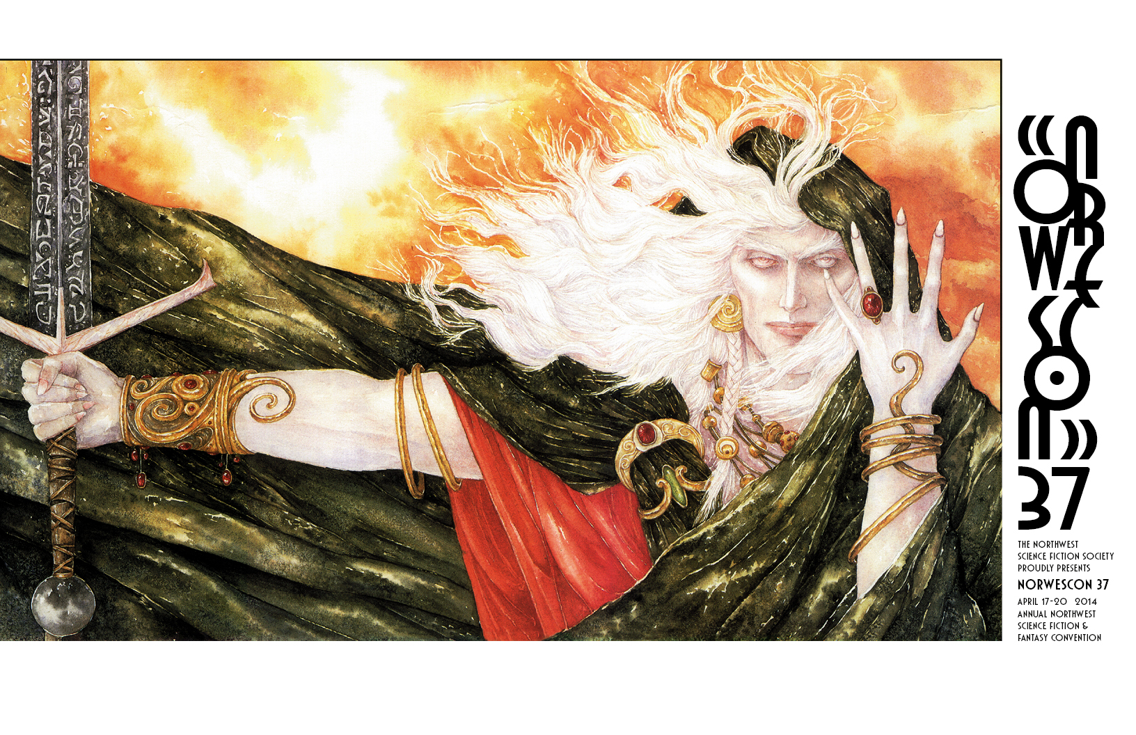 Norwescon Souvenir book covers (4 pieces)